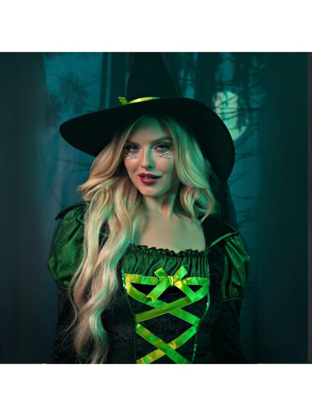Enchanting 2-Piece Storybook Witch Costume for Women | Spooky Halloween Outfit - Picture 5 of 5
